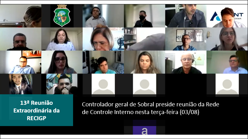 Controlador geral de Sobral preside reunião da Rede de Controle Interno nesta...